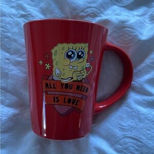 SpongeBob SquarePants Red “All you need is Love” Mug